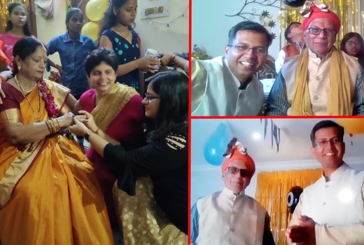 Unique celebration of 50th marriage anniversary by Zoom app