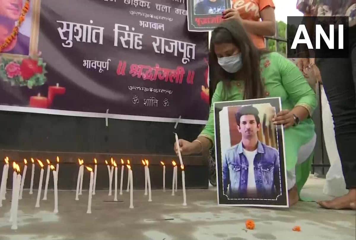 sushant singh rajput fans gathered at Kargil Chowk in Patna to pay tribute