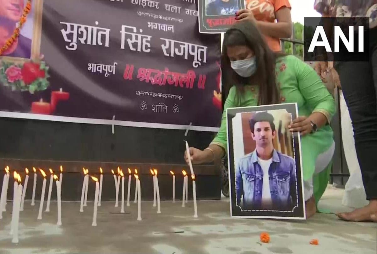 sushant singh rajput fans gathered at Kargil Chowk in Patna to pay tribute