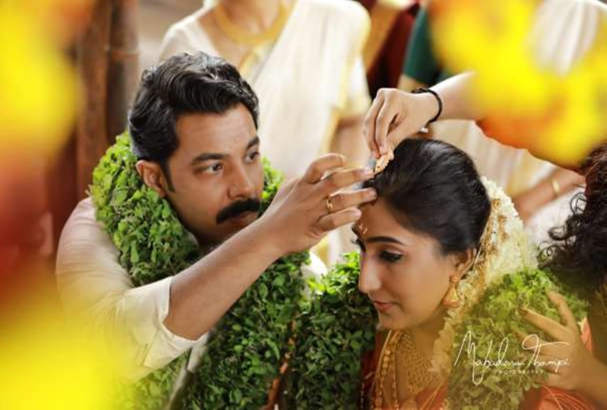 Actor Renji Panicker son Nikhil Renji Panicker gets married to Megha Sreekumar