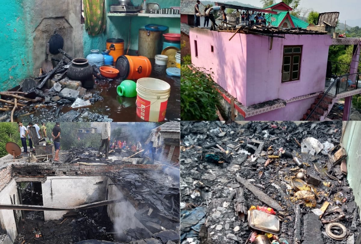 Himachal News in Hindi: Mother ten months old son and  three year old daughter killed as massive blaze in Mandi himachal pradesh