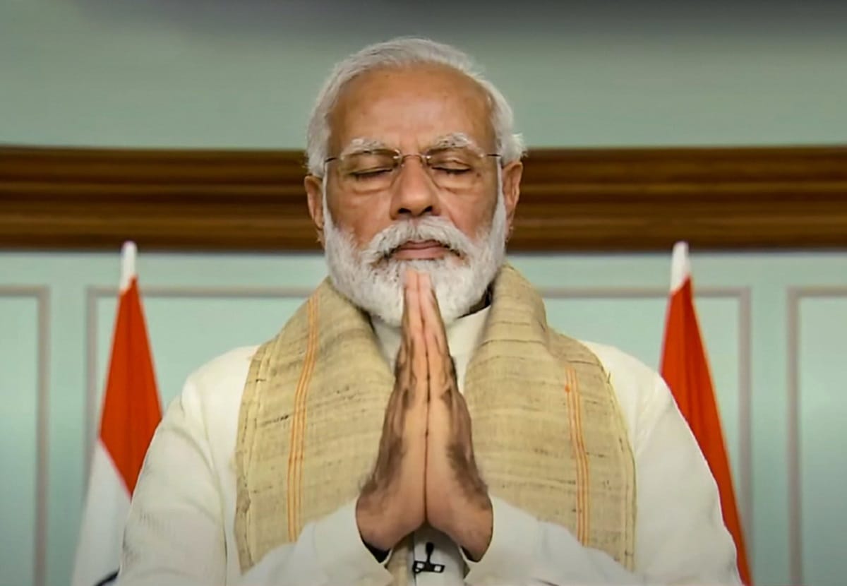 PM Narendra Modi welcomed rafale fighter jets with a Sanskrit shloka