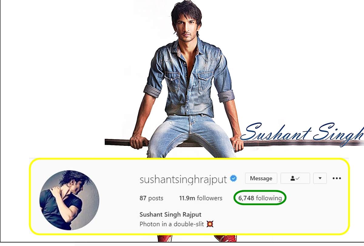 Sushant Singh Rajput used to follow Thousands of His Fans on Instagram proved him Down To Earth Celebrity