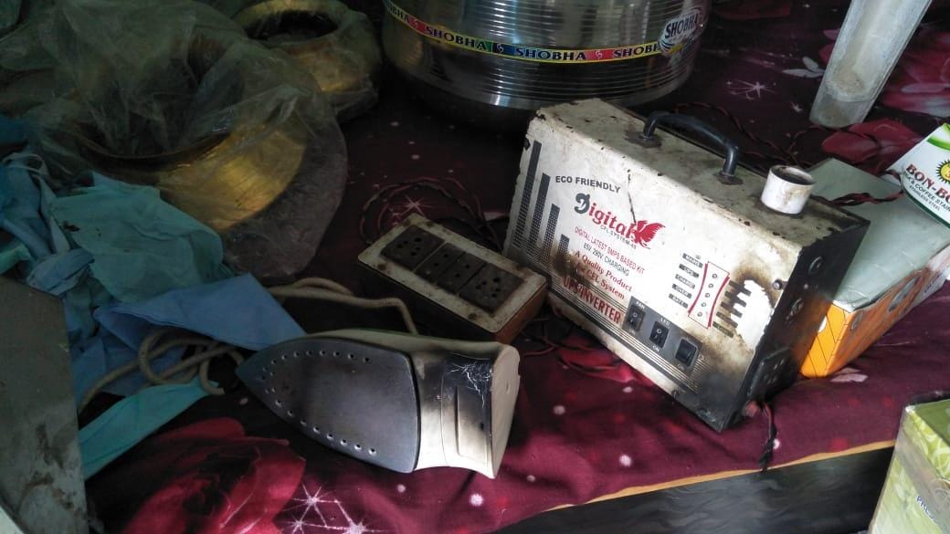 11 thousand volts current landed, equipment blew