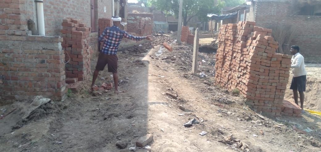 Sewer and road construction started at a cost of 17.50 crore