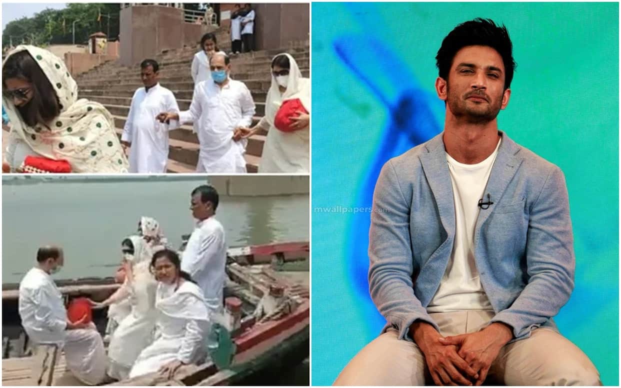 Sushant Singh Rajput ashes immersed in Ganga Actor Father K K Singh With Family