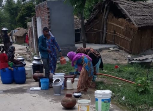 Increasing drinking water crisis in the valley, less water coming from hand pumps