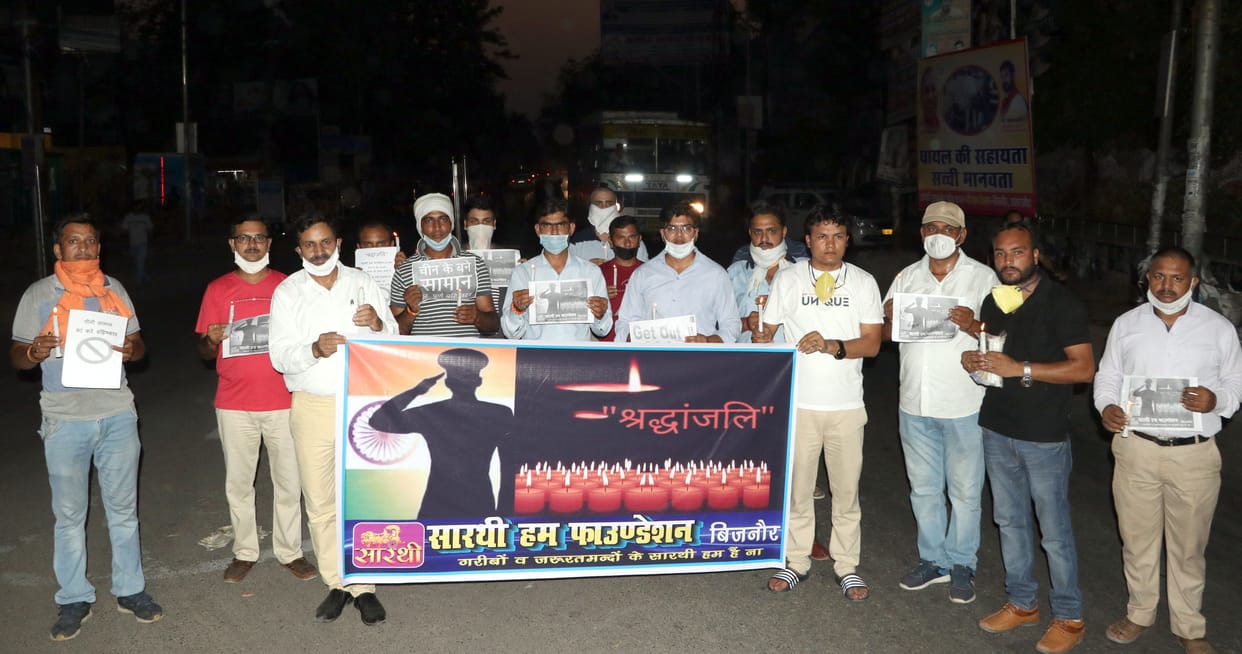 Candle march paid tribute to martyred soldiers