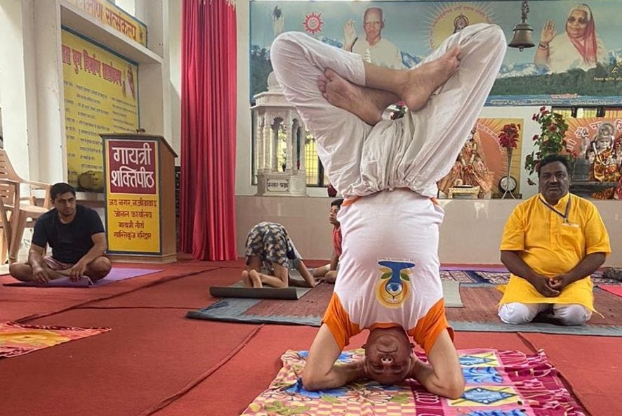 Four-day yoga training begins at Gayatri Shaktipeeth