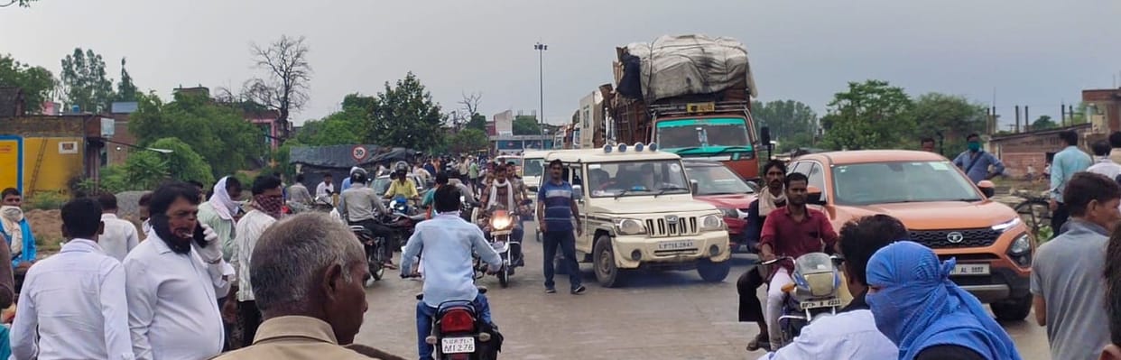 man died in accident in fatepur