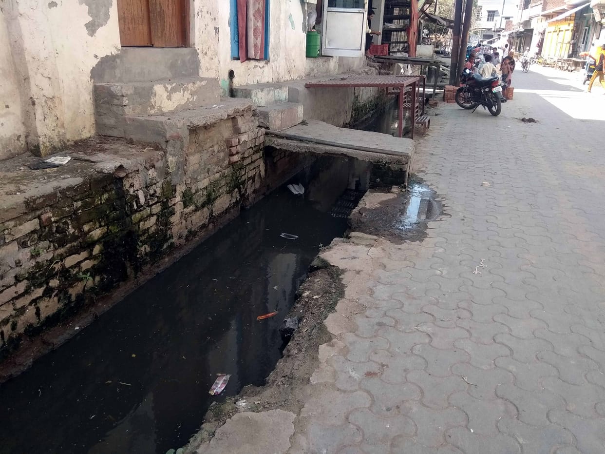 Claim of cleaning the drain, yet there is water in the rain