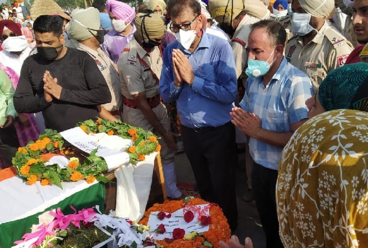 Indian Army's Naib Subedar Satnam Singh Funeral, Galwan Valley
