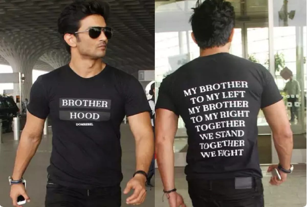 a soulful and meaningful slogans on sushant singh rajput t shirt