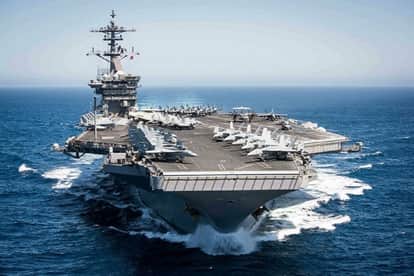 US navy warship