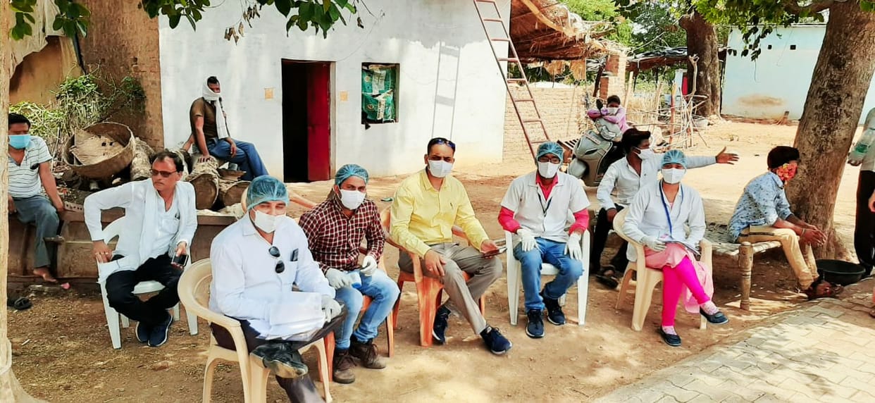 corona positive in terai village