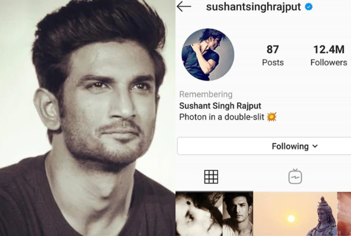 sushant singh rajput instagram account profile remembering