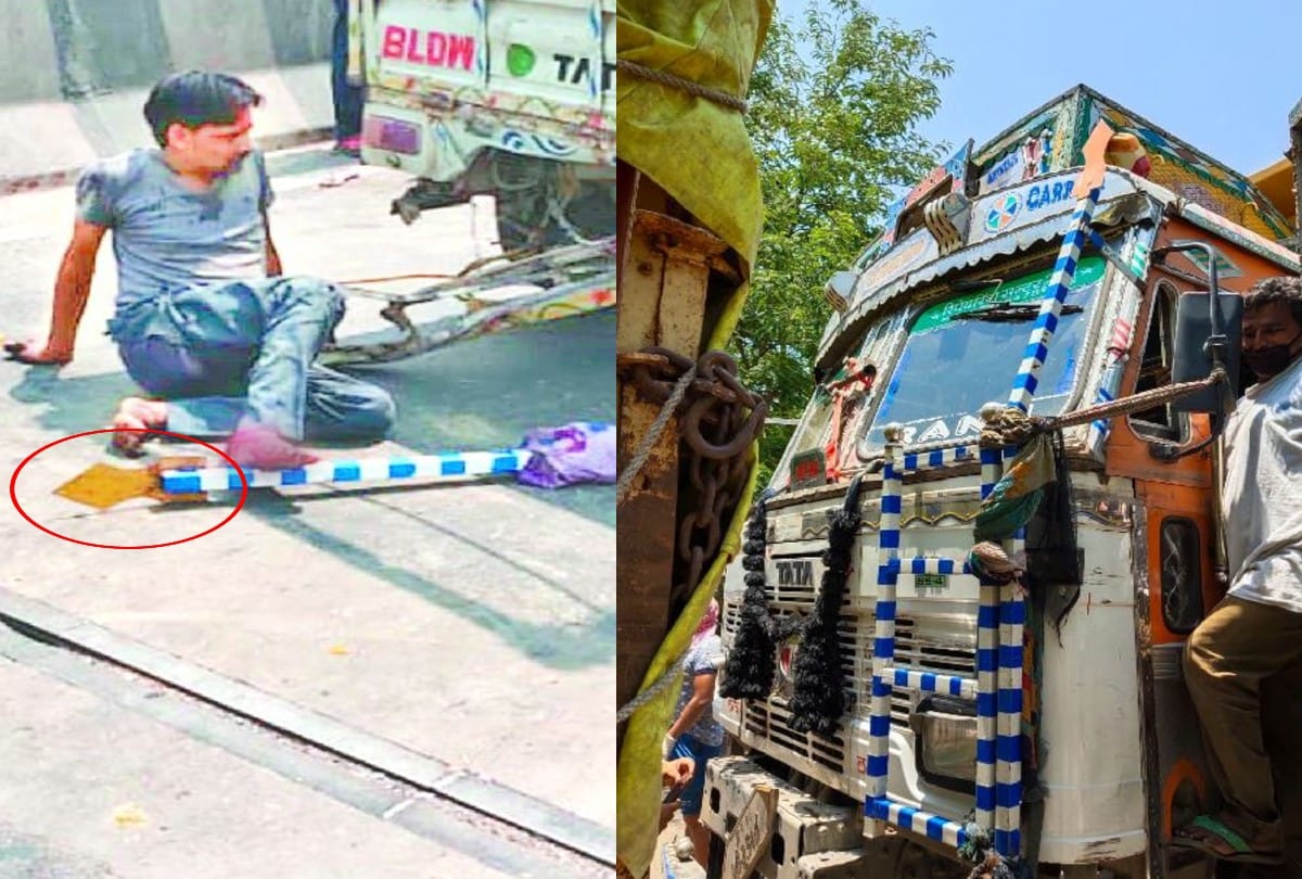 Agra Police Accidented Truck In Transport Nagar Driver Arrests