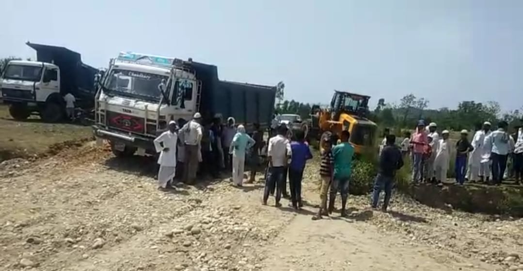 Mining work stopped in Badshahi Bagh
