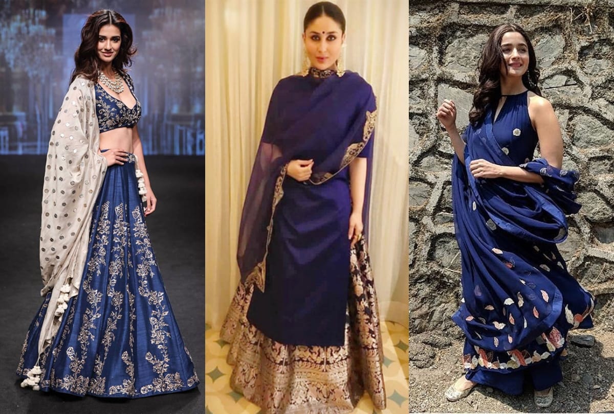 kareena kapoor to alia bhatt bollywood actress looking stunning in blue shade ethnic wear