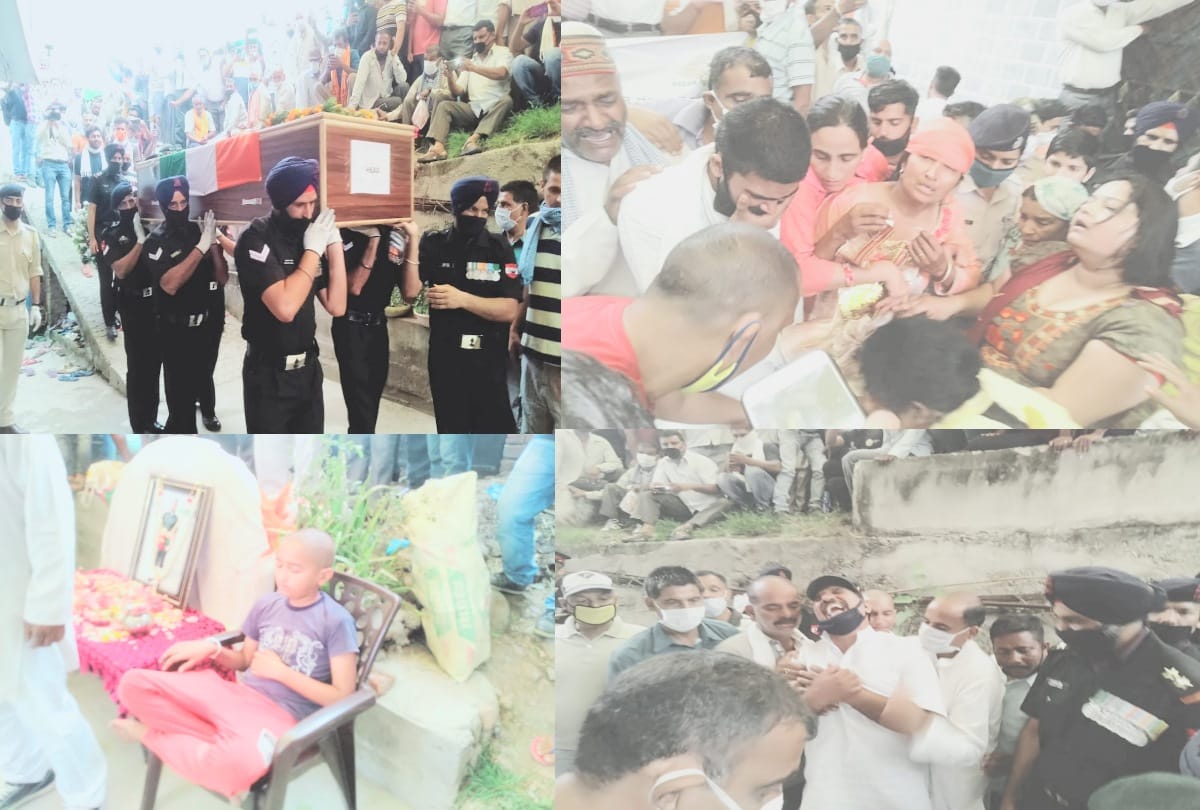 mortail remains of the martyr Ankush reached home, the younger brother in unconscious, every eye moist