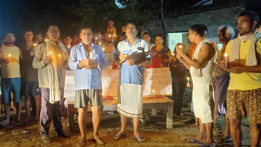 Anger against China, protest-slogans