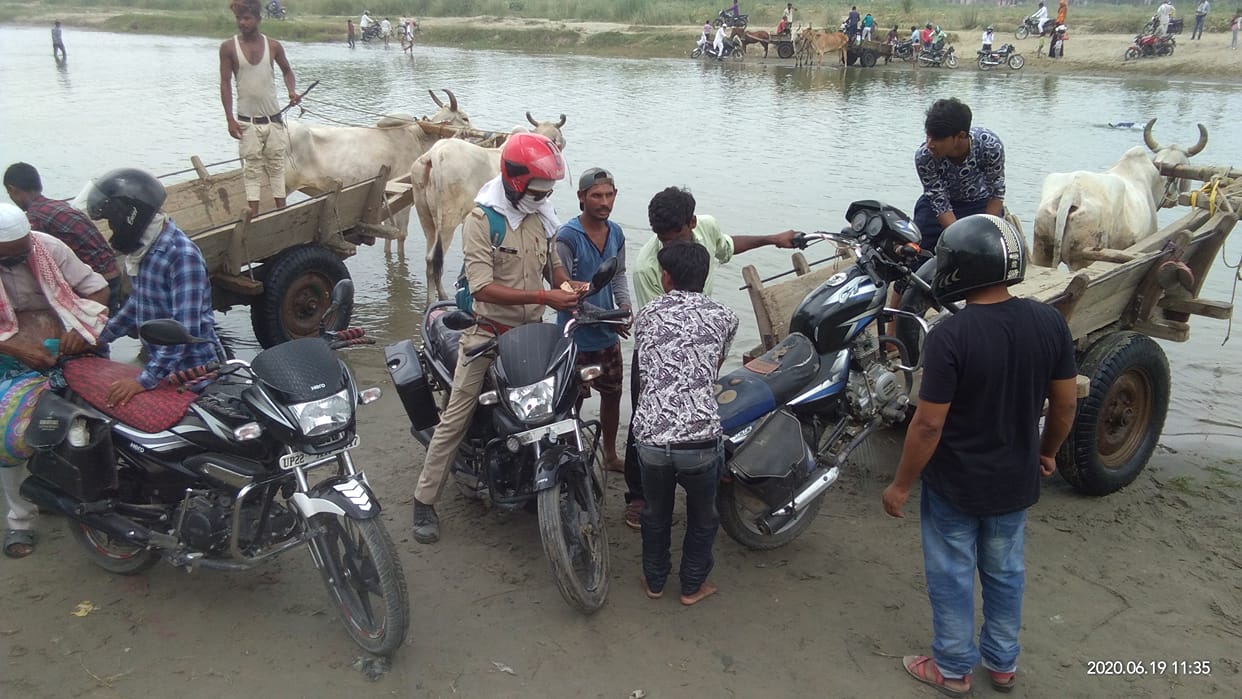 Compulsion of crossing the river after risking life