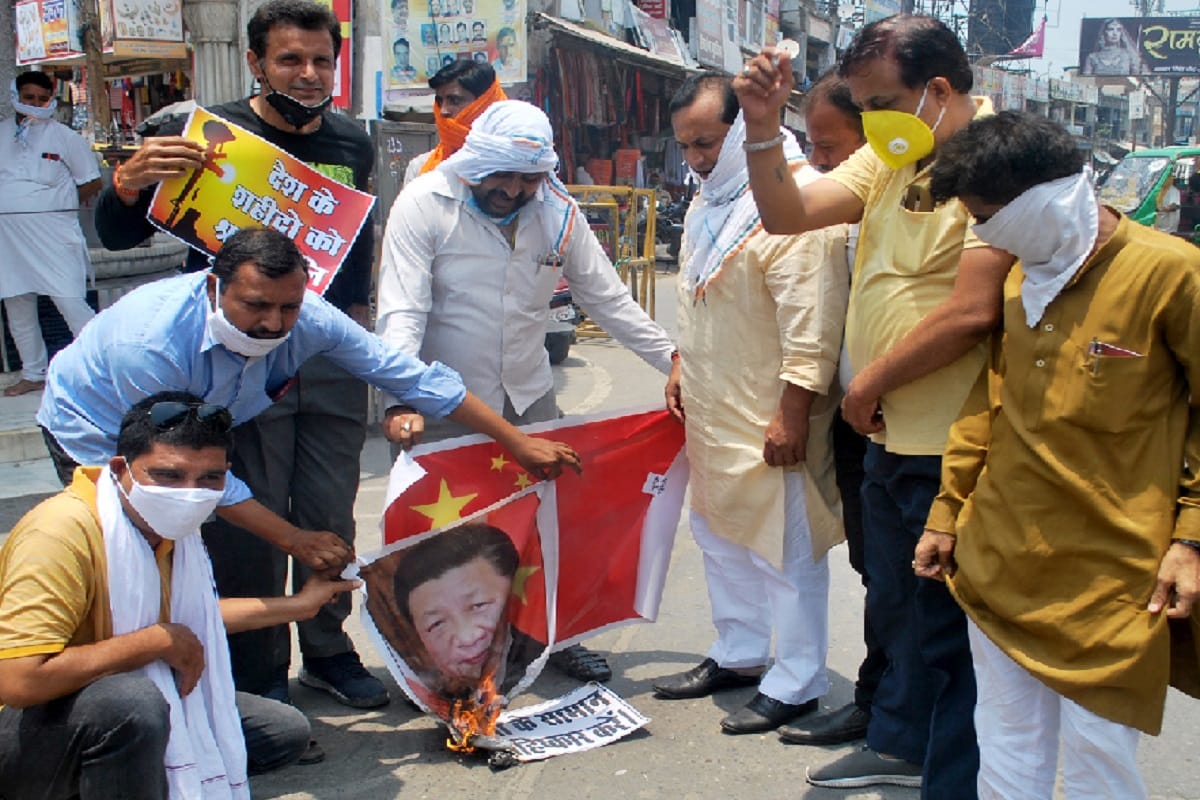 India China Dispute, Protest against China in many district of Western Uttar Pradesh