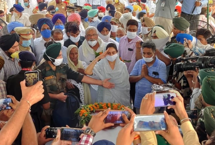 India-China Border Tension: Last Rites Of Galwan Valley Martyr Gurtej Singh In Mansa