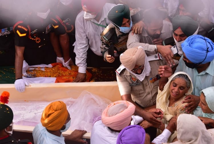 India-China Tension: Last Rites Of Galwan Valley Martyr Gurvinder Singh In Sangrur