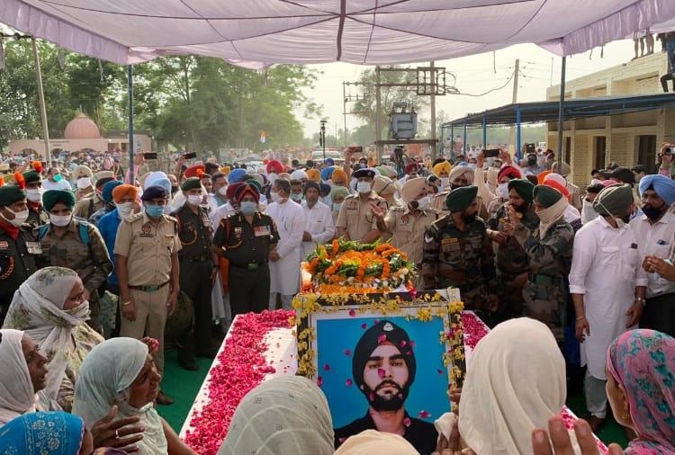 India-China Tension: Last Rites Of Galwan Valley Martyr Gurvinder Singh In Sangrur