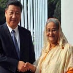 चीन के राष्ट्रपति शी चिनफिंग और बांग्लादेश की प्रधानमंत्री शेख हसीना