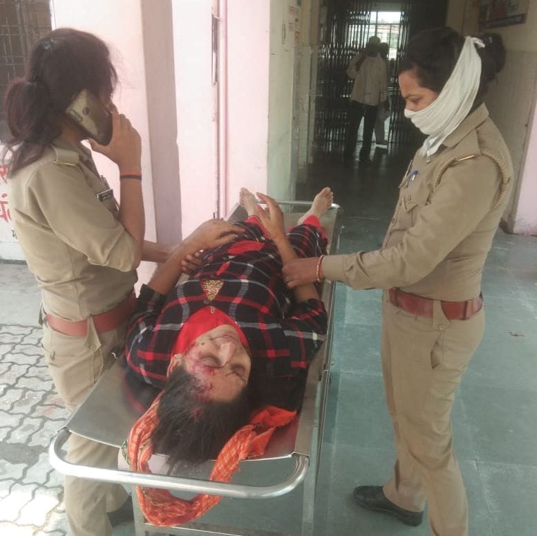 Car overturned to save cattle, three injured including female soldier