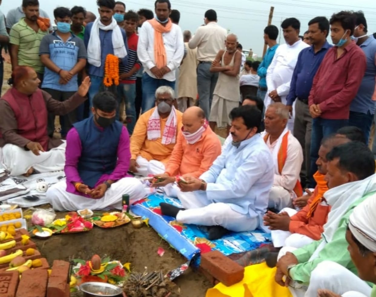 bhoomi poojan for shiv temple