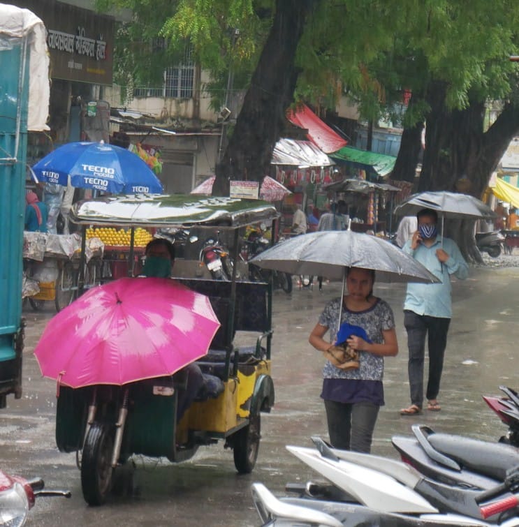 Rain showers