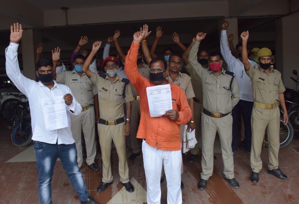 Raised demand for pending home guards' salary