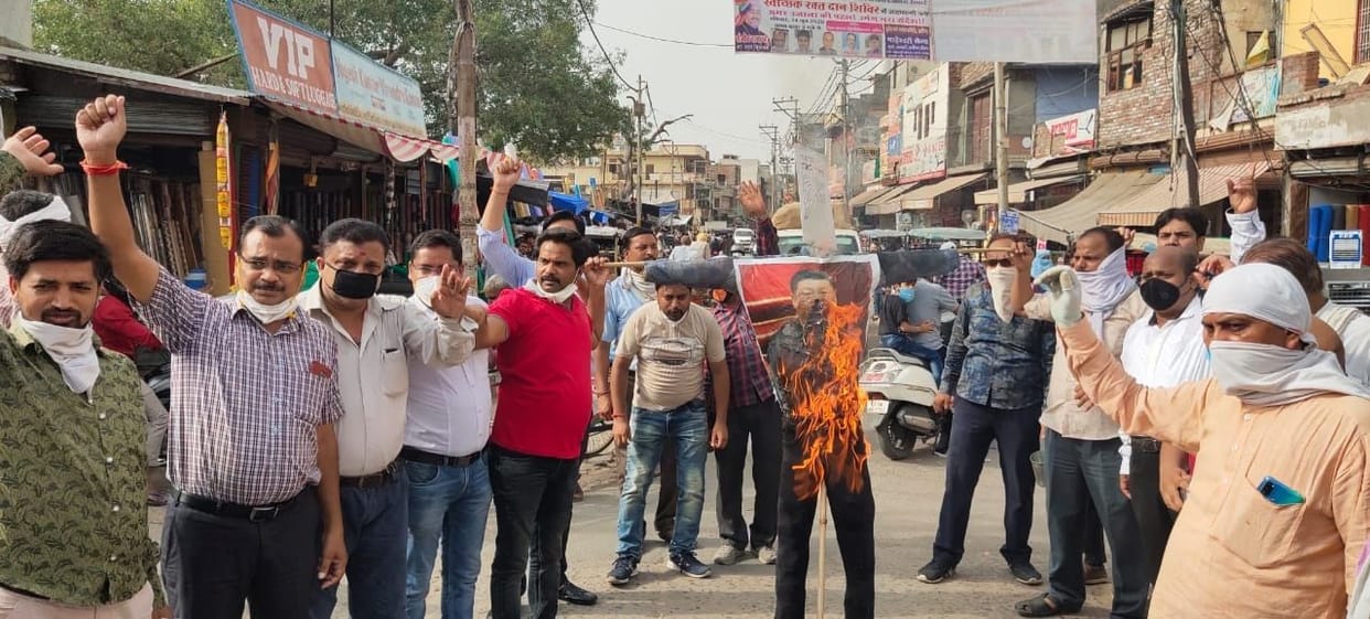 Aligarh: Patriots' anger rising over China's action