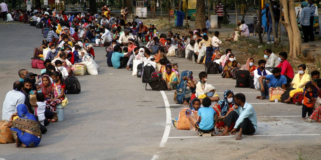 People did not show interest in returning home .. Administration imposed full stop on labor special train