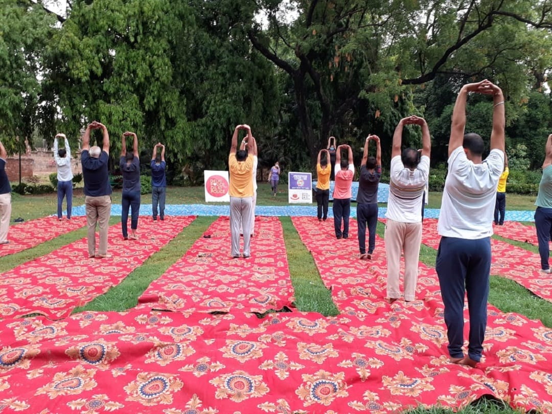 international yoga day police personnel reduced weight from fourth to five kg due to yoga training being stress free