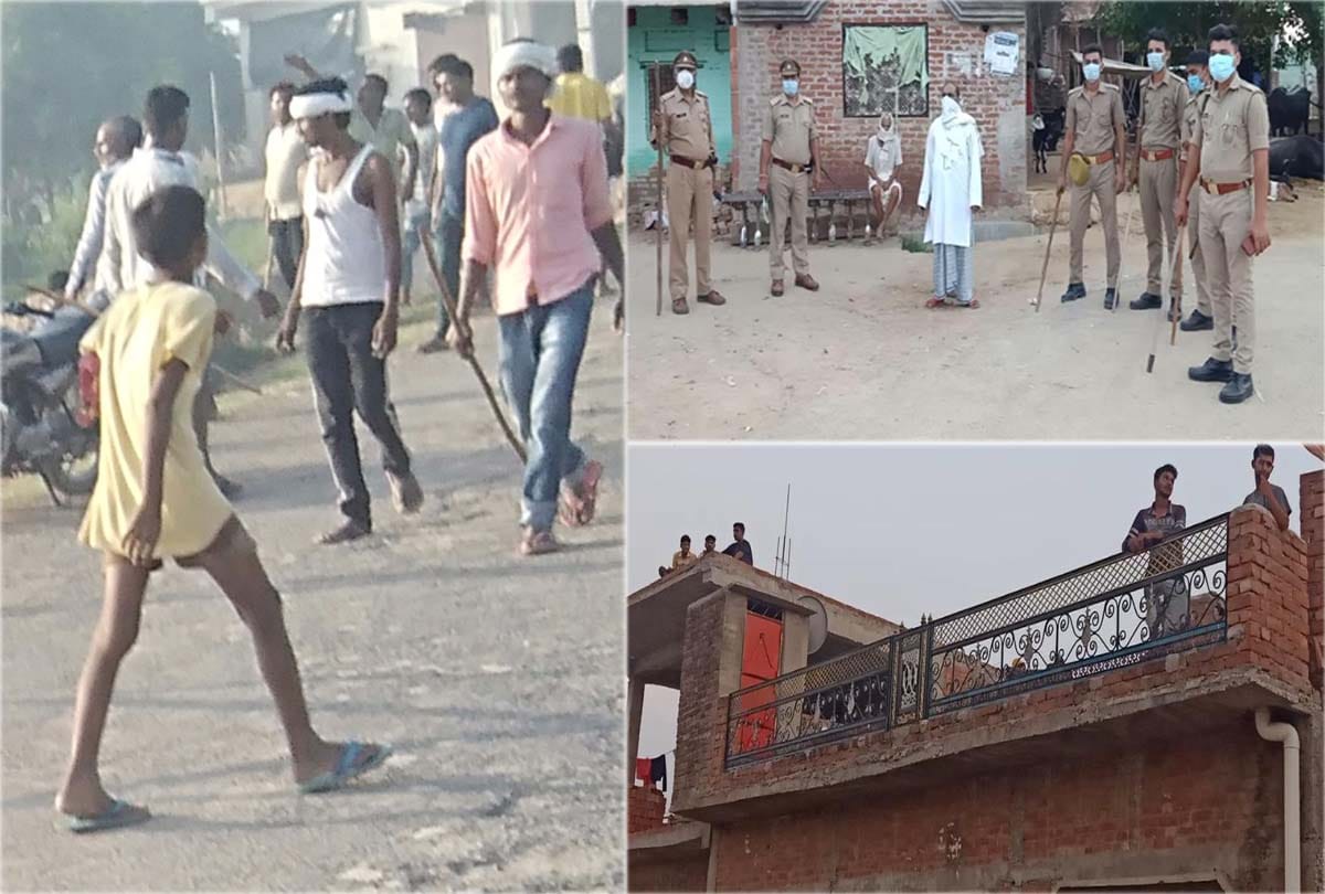 Attack on opposing killing of Nag-Nagin couple in farm outside village in kannauj