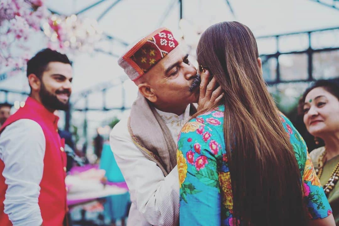 Fathers Day 2020 Anushka Sharma has shared a lesson her father taught her along with a few precious pictures from her pre wedding ceremony