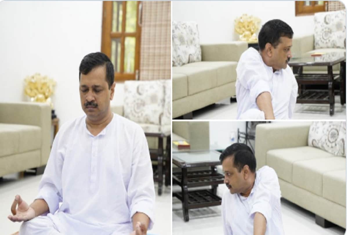 International Yoga Day 2020: Ram Nath Kovind PM Narendra Modi Amit Shah Arvind Kejriwal Bhupesh Baghel and other Leaders perform yoga at homes