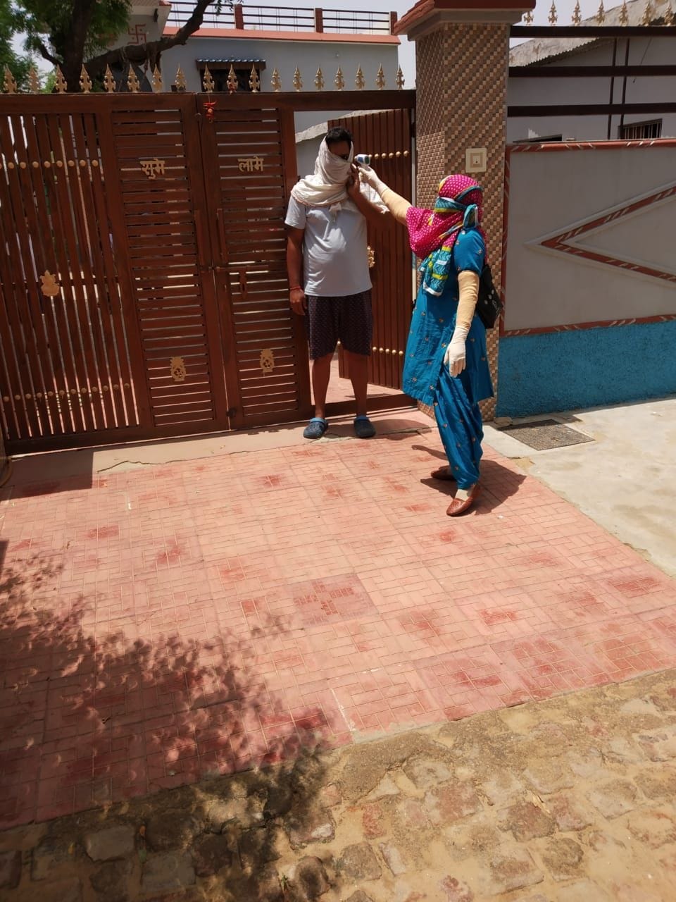 nine people including teacher couple infected corona