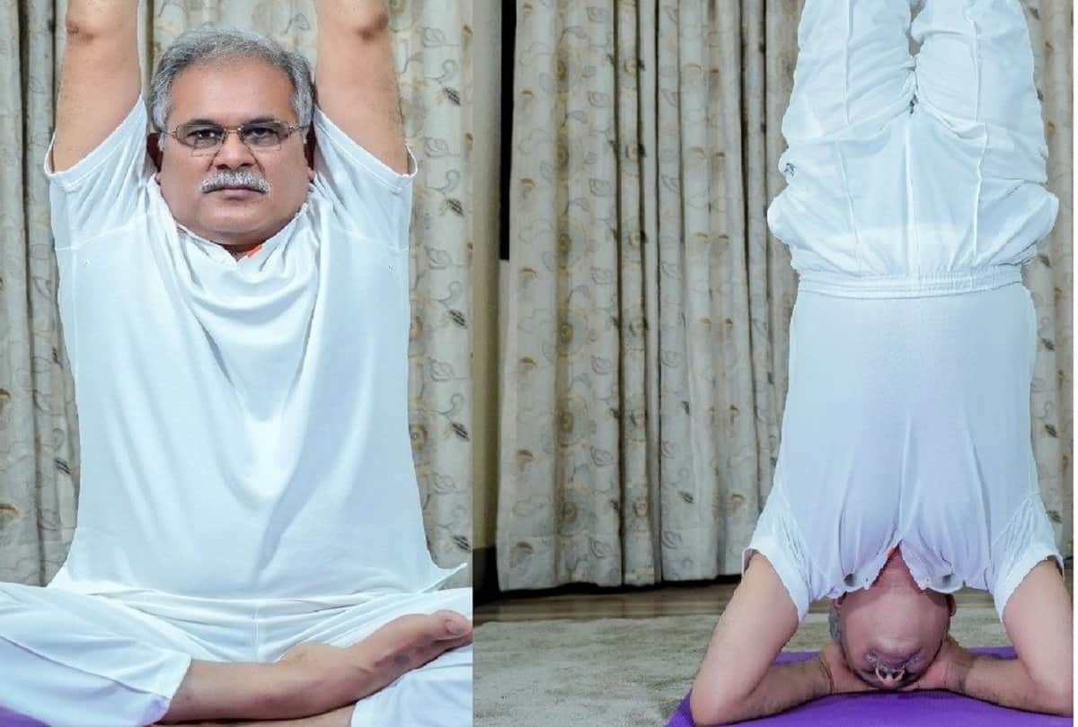 International Yoga Day 2020: Ram Nath Kovind PM Narendra Modi Amit Shah Arvind Kejriwal Bhupesh Baghel and other Leaders perform yoga at homes