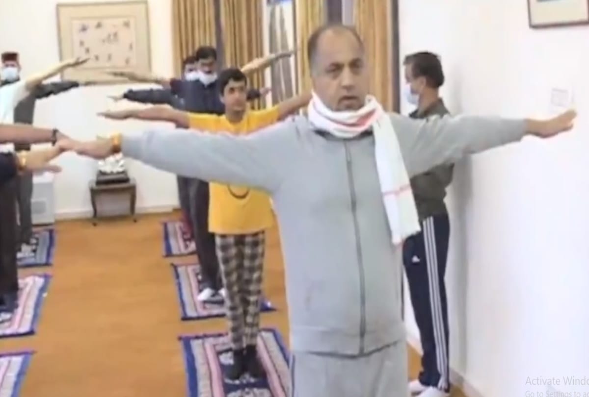 International Yoga Day: Himachal Governor-CM performed yoga in government residence, online events were also organized