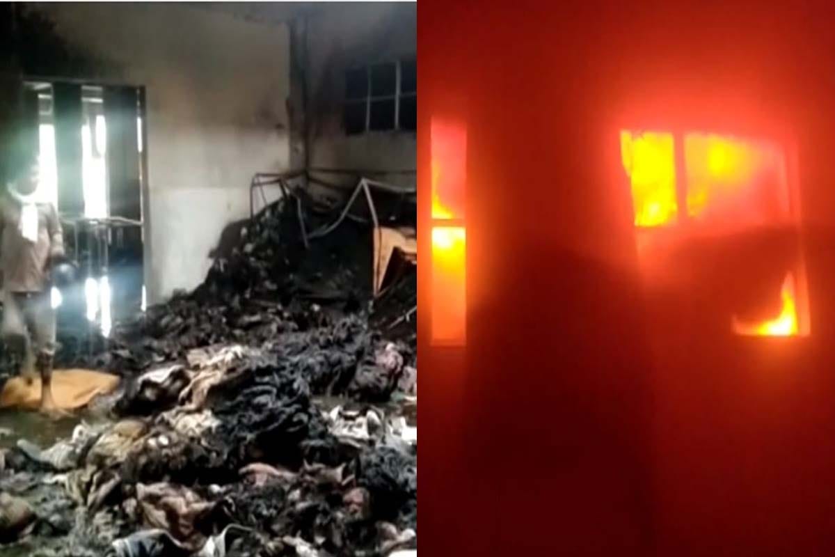 Fierce fire in factory in Paratapur, Meerut