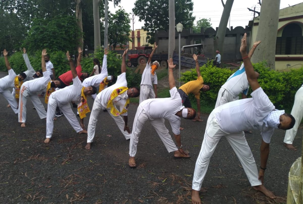 International Yoga Day 2020 celebration in gorakhpur
