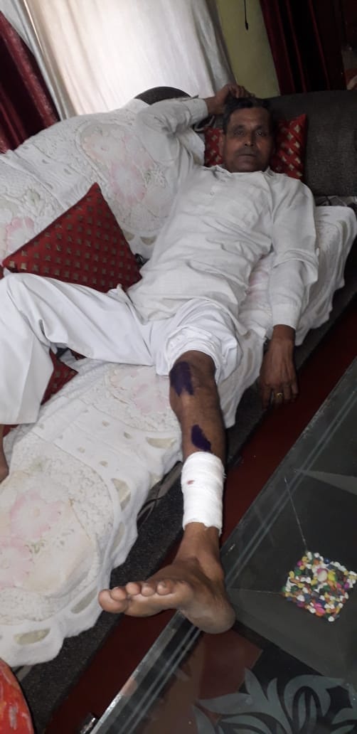 Demolition, stone pelting at railway section engineers residence