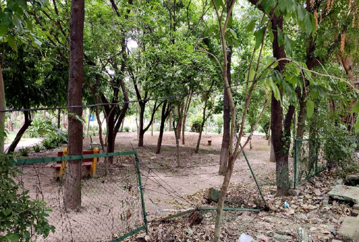 People are afraid to go into Silver Jubilee Park of Gurugram