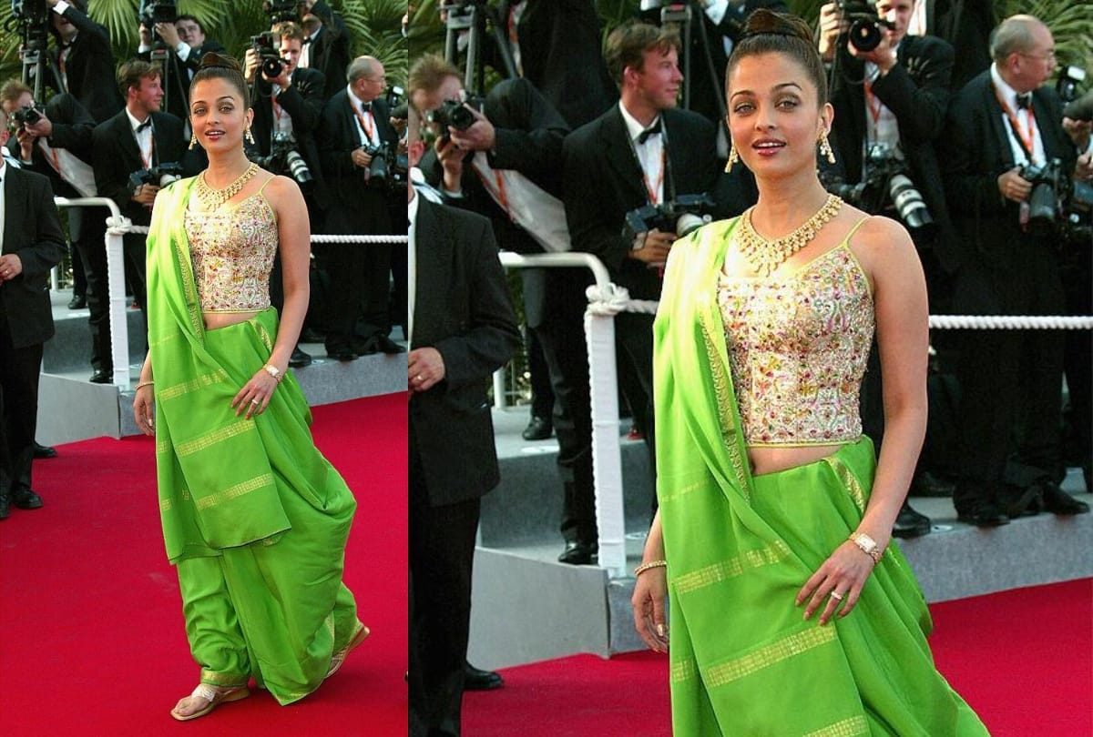 when aishwarya rai walk the cannes red carpet in flat footwear and got negative comment for look