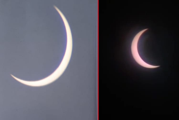 SolarEclipse2020 as seen in the skies of Haryana and Punjab today